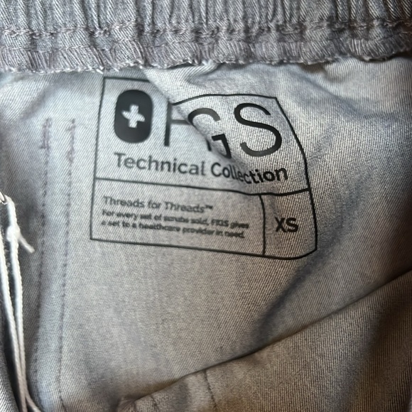 Figs Yola Technical Collection Graphite Teal drawstring skinny scrub siz… - Picture 8 of 12